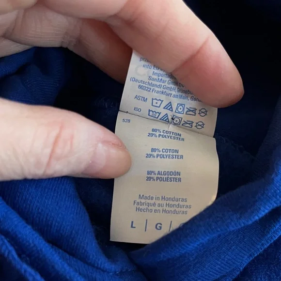 FSU Florida Gators Port & Company Blue Hoodie Love Men’s Size Large Collegiate - Picture 5 of 5